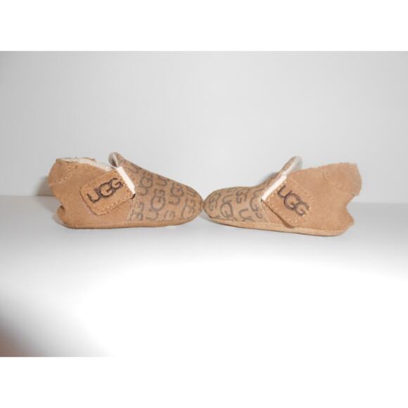 UGG Chestnut Baby Logo Pre-walker Roos Booties - Picture 8 of 16